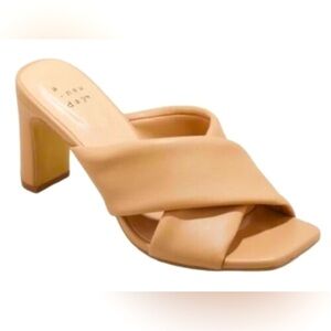 NWT A New Day Clementine Padded Puff Crossband Mule Heels